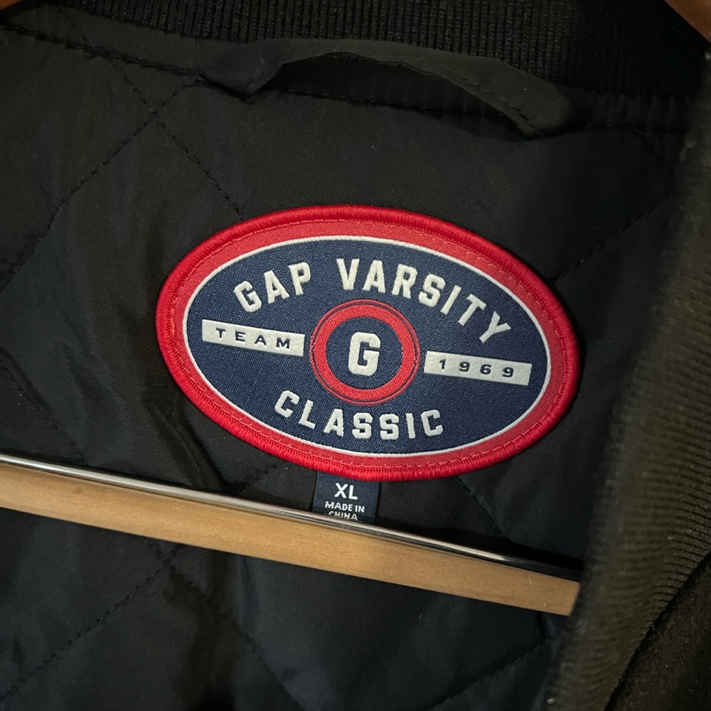 GAP Wool Varsity Logo Boyfriend Jacket - Size XL - NWOT! - UNISEX FIT - Picture 3 of 9
